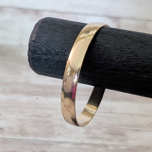 Vintage Bracelet Mirrored Gold Tone 8.25" - Fair Condition - Picture 3 of 8